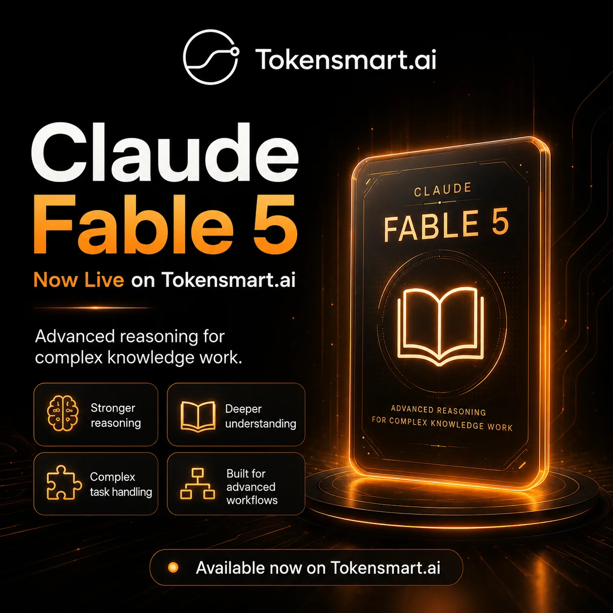 Claude Fable 5 Is Now Live on Tokensmart: Anthropic’s First Public Mythos-Class Model, at 30% of the Official Price